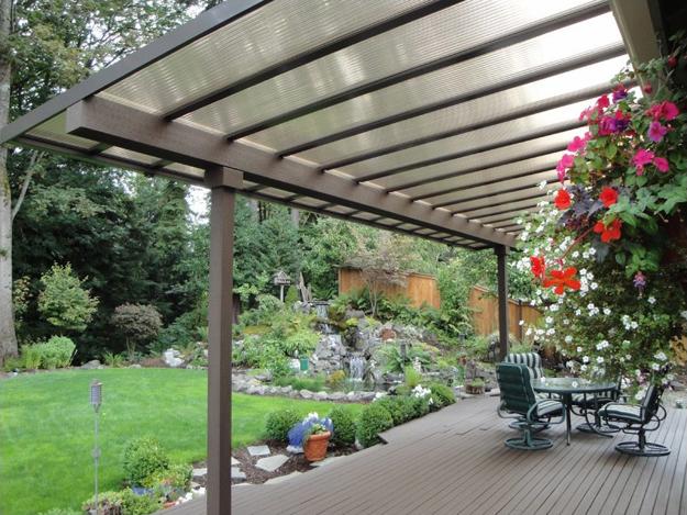 shelters canopies roofing material outdoor structures