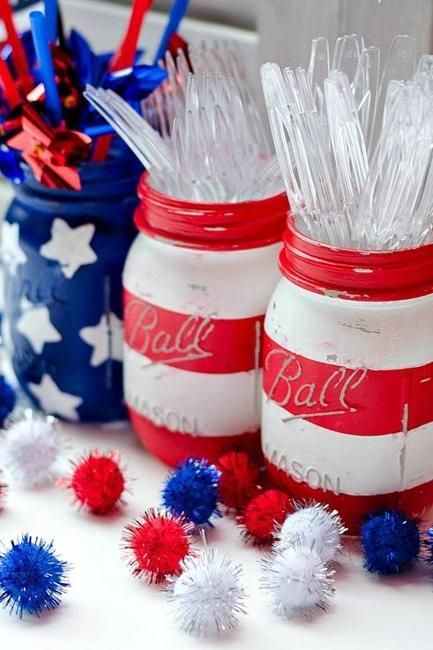 painted mason jars