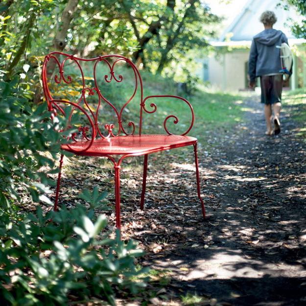 boy walking secret garden path
