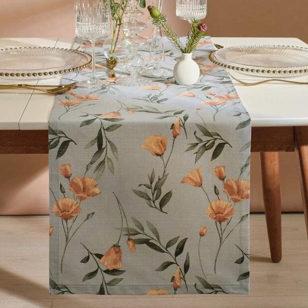 summer flower prints table runner