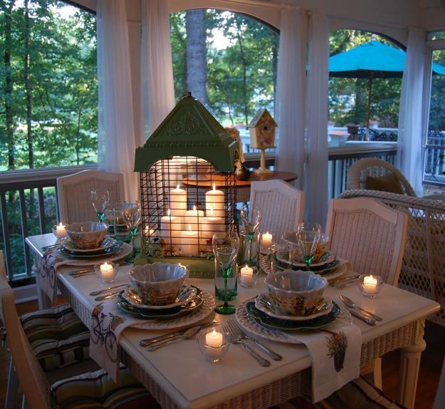 outdoor dining party decorations holiday tables