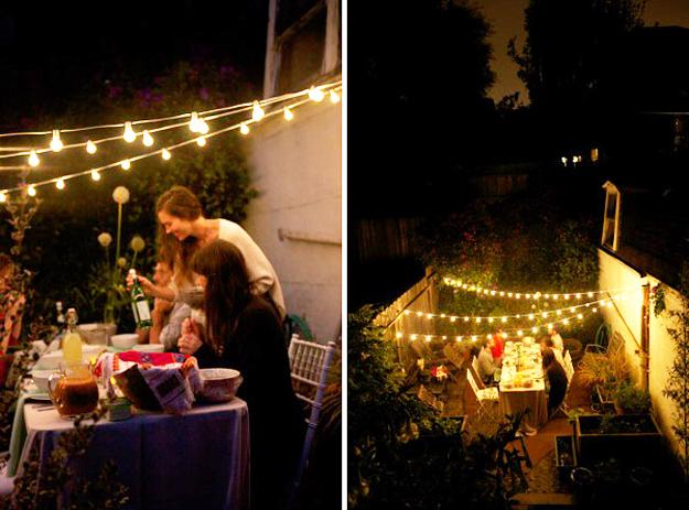outdoor dining party decorations holiday tables