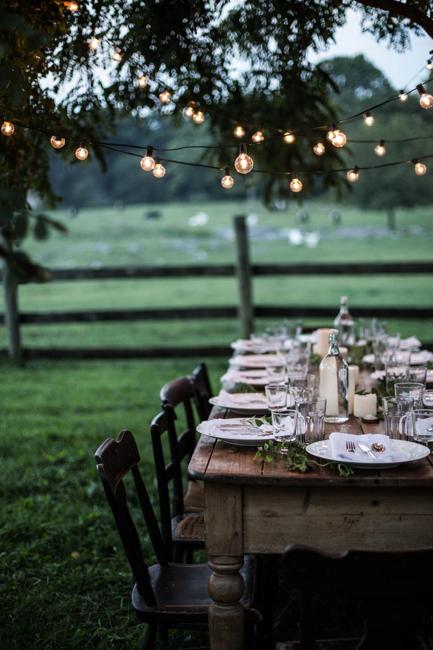 outdoor dining party decorations holiday tables