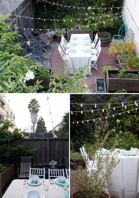 outdoor dining party decorations holiday tables