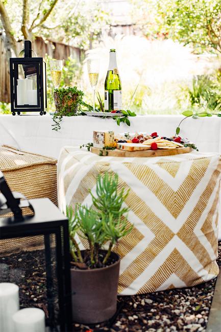 outdoor dining party decorations holiday tables