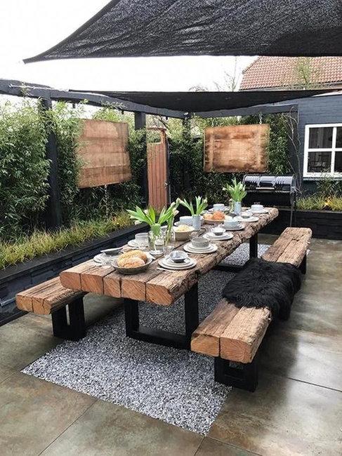 outdoor dining party decorations holiday tables