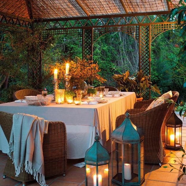 outdoor dining party decorations holiday tables