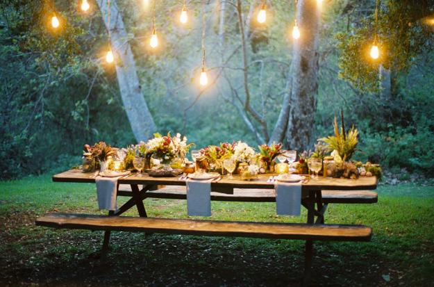 outdoor dining party decorations holiday tables