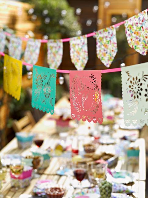 colorful garlands
