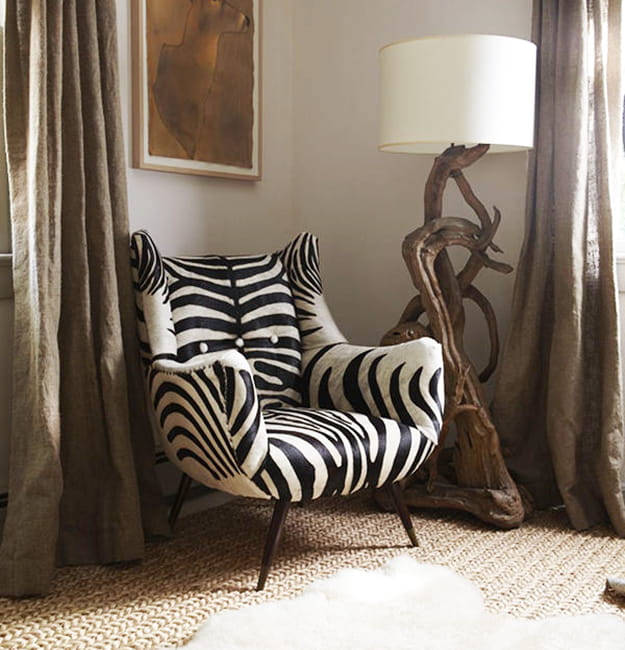 zebra pattern furniture upholstery