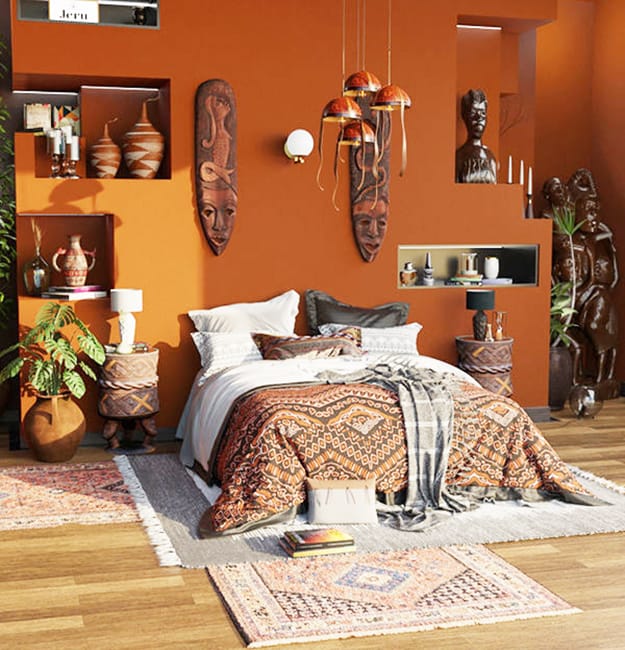 african masks wall decorations