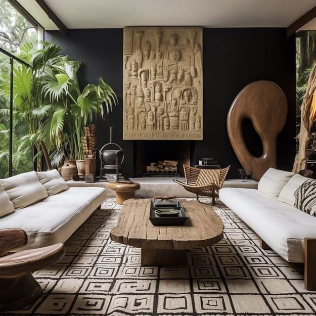african style home furnishings