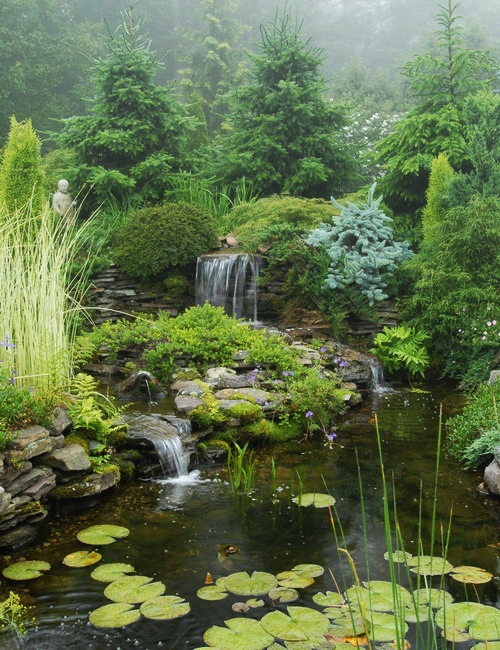 waterfalls garden design