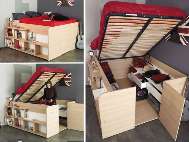 modern transformer furniture storage ideas bed designs