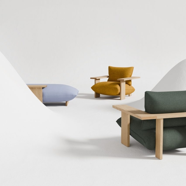 wooden furniture soft cushions