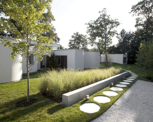 geometric contemporary design ideas outdoor home spaces