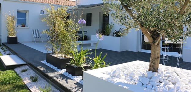 geometric contemporary design ideas outdoor home spaces