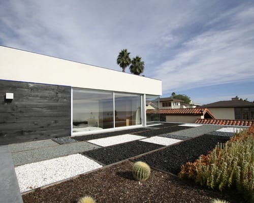 geometric contemporary design ideas outdoor home spaces