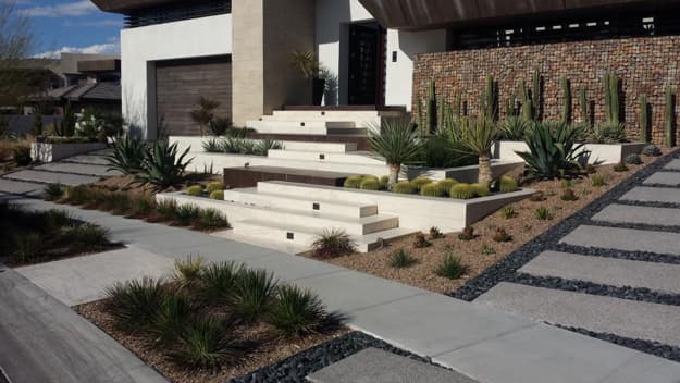 geometric contemporary design ideas outdoor home spaces