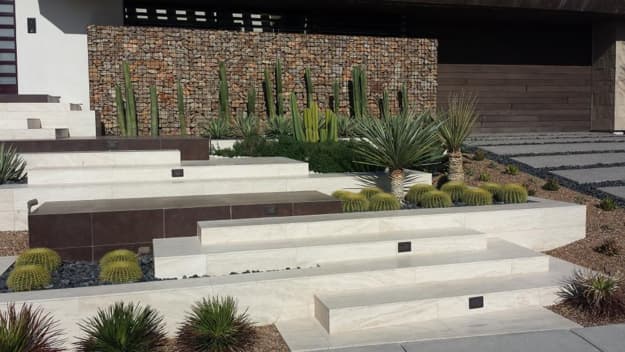 geometric contemporary design ideas outdoor home spaces