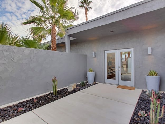 contemporary design front yard landscape