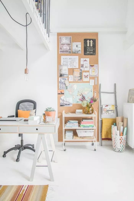 office accent wall