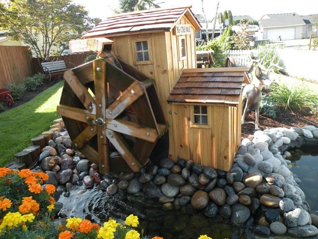 miniature windmills watermills diy garden decorations
