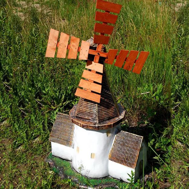 miniature windmills watermills diy garden decorations