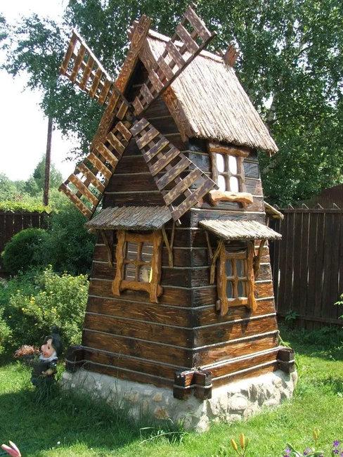 miniature windmills watermills diy garden decorations
