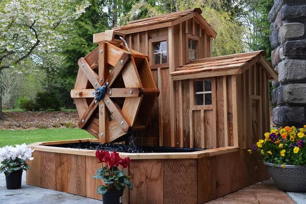 miniature windmills watermills diy garden decorations