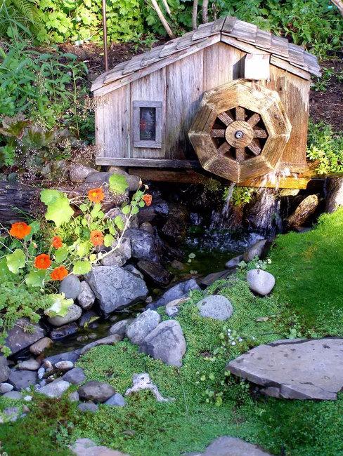 miniature windmills watermills diy garden decorations