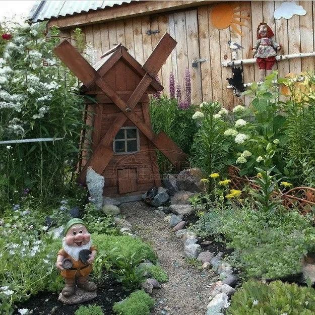 miniature windmills watermills diy garden decorations