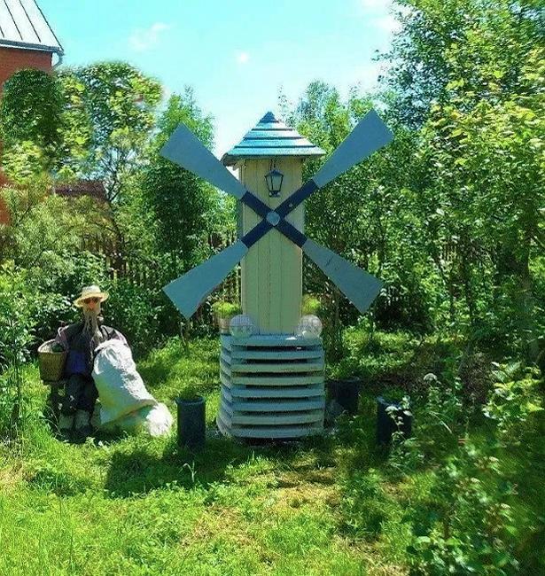 miniature windmills watermills diy garden decorations