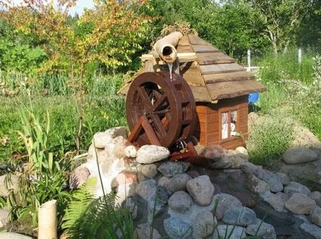 garden decorations watermills