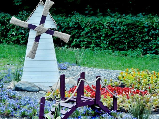miniature windmills watermills diy garden decorations