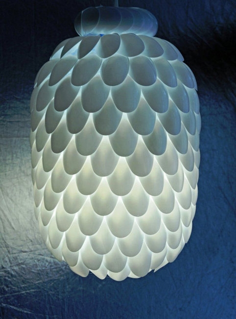 recycling plastic pendant lights