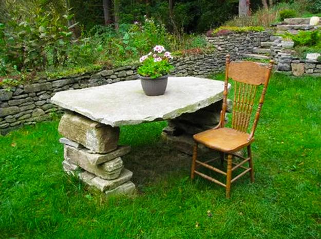 stone outdoor furniture design ideas