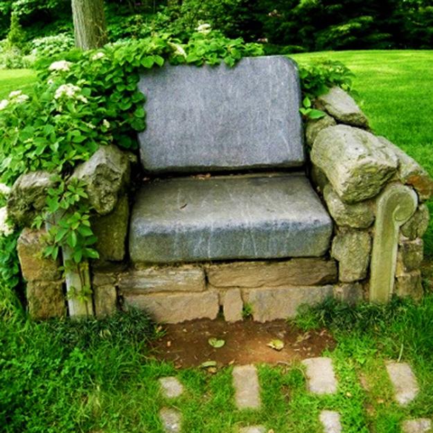 stone outdoor furniture design ideas