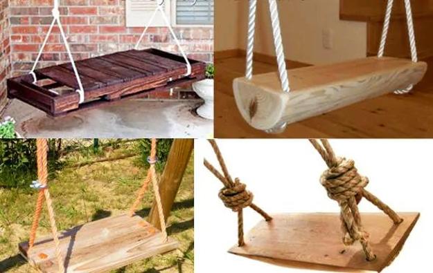 garden swing recycling wood