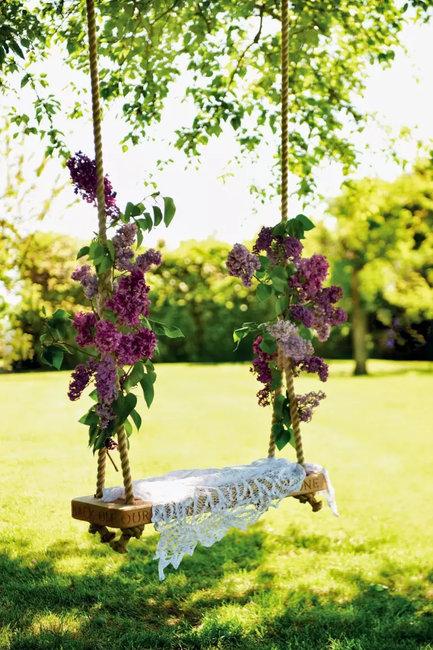 garden swing recycling wood