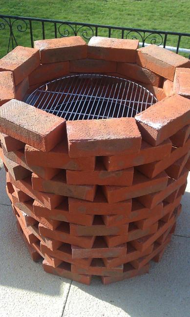 diy brick mangal