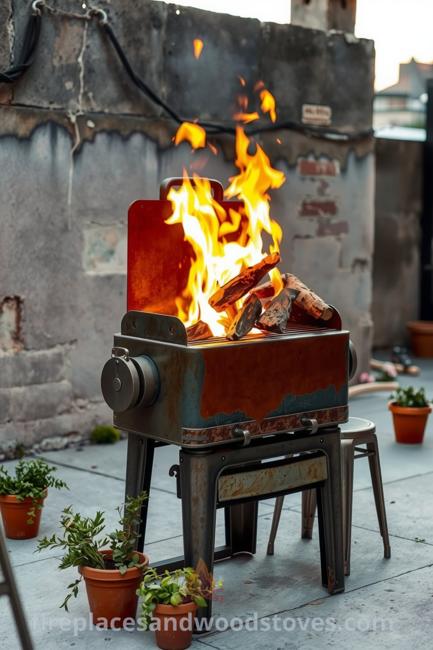 vintage wood stove