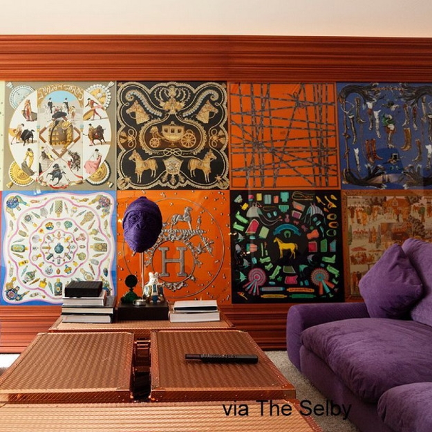 beautiful wall decorating ideas silk fabrics