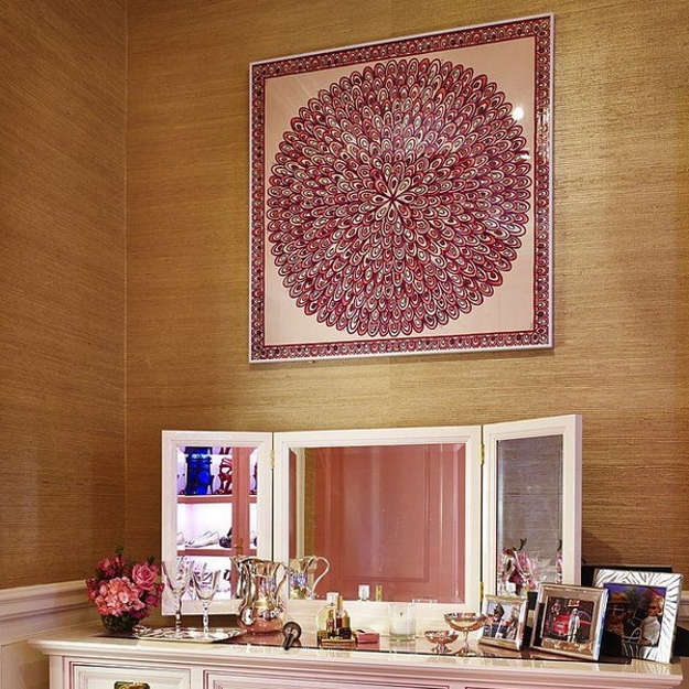 beautiful wall decorating ideas silk fabrics