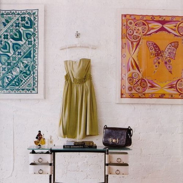 beautiful wall decorating ideas silk fabrics