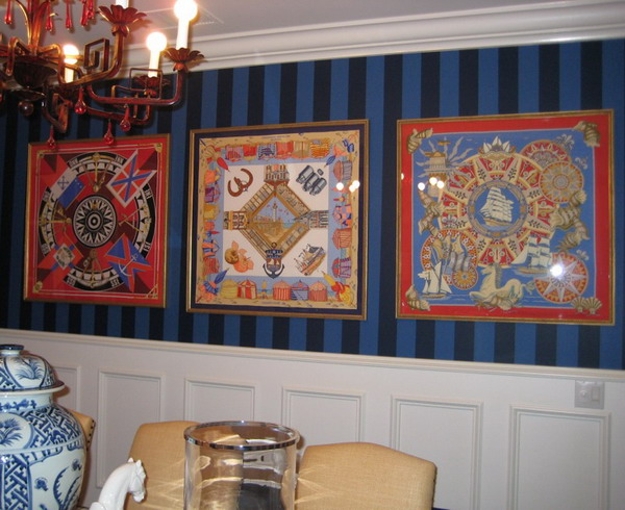 beautiful wall decorating ideas silk fabrics