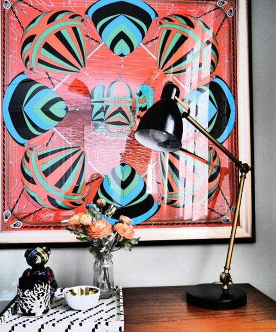 beautiful wall decorating ideas silk fabrics