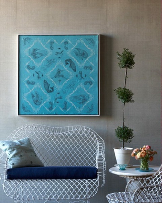 beautiful wall decorating ideas silk fabrics