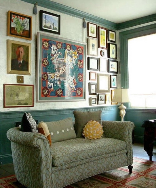 beautiful wall decorating ideas silk fabrics