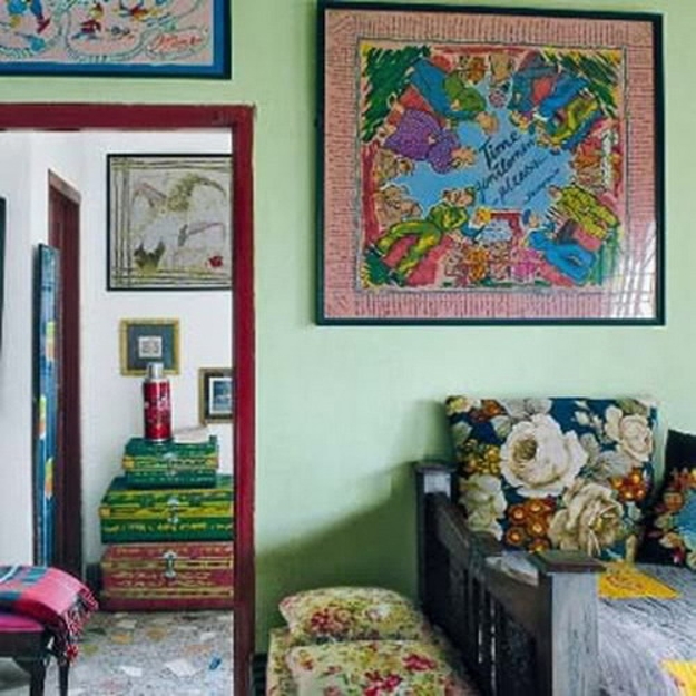 beautiful wall decorating ideas silk fabrics